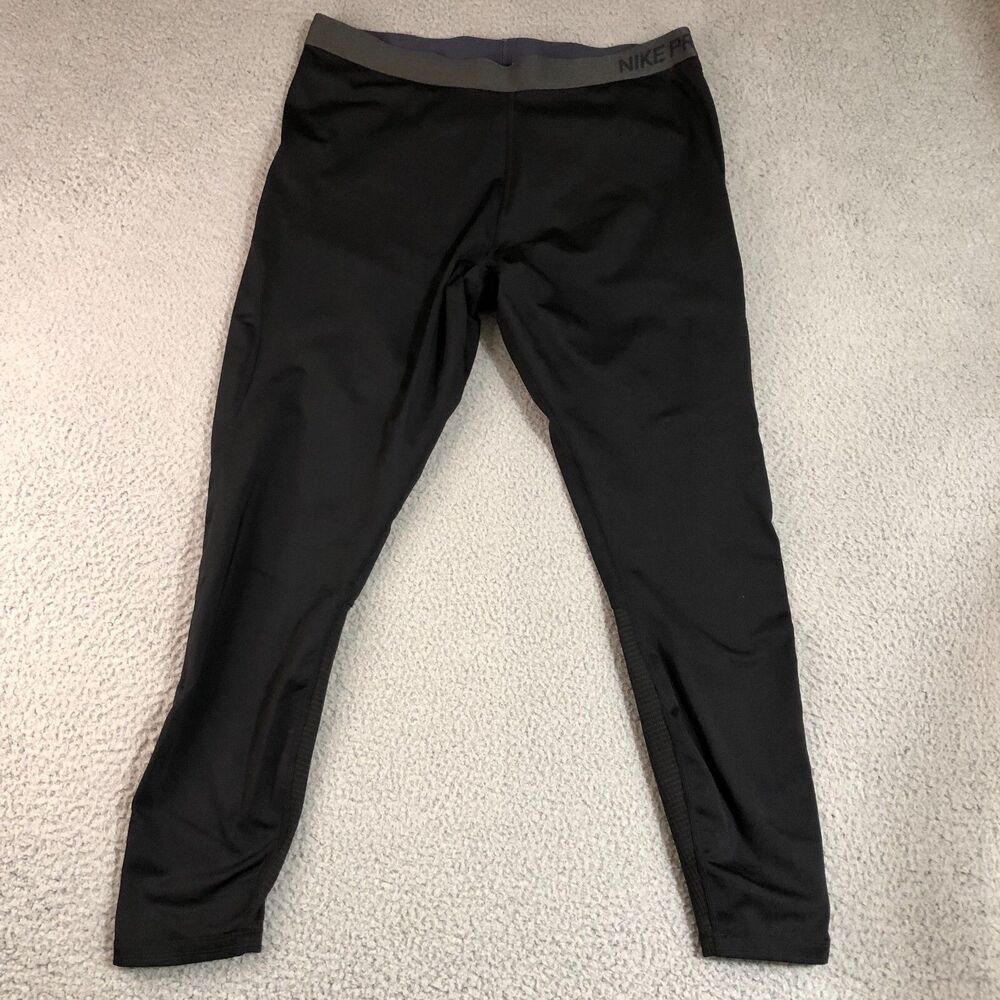Nike Pro Leggings Men 2XLarge XXL Pro Dri-Fit Logo Compression Gym Training